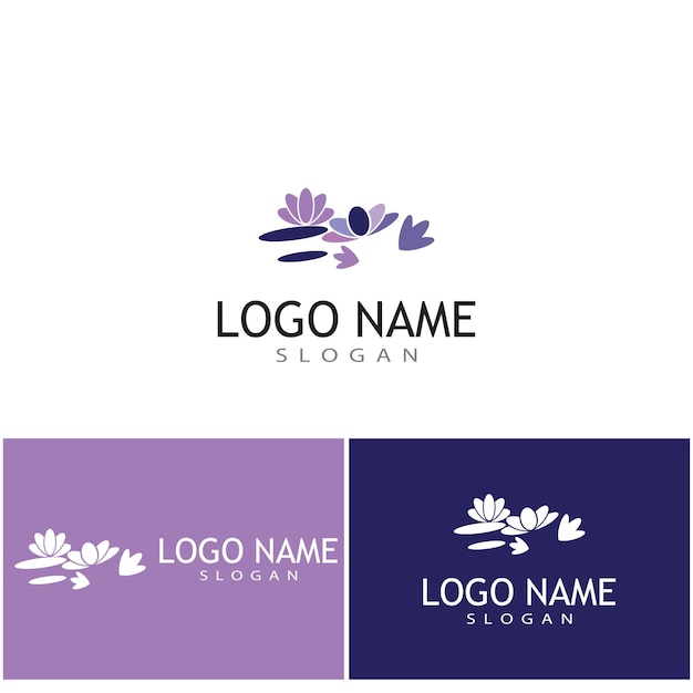 Lavendel Logo Template vector symbool natuur