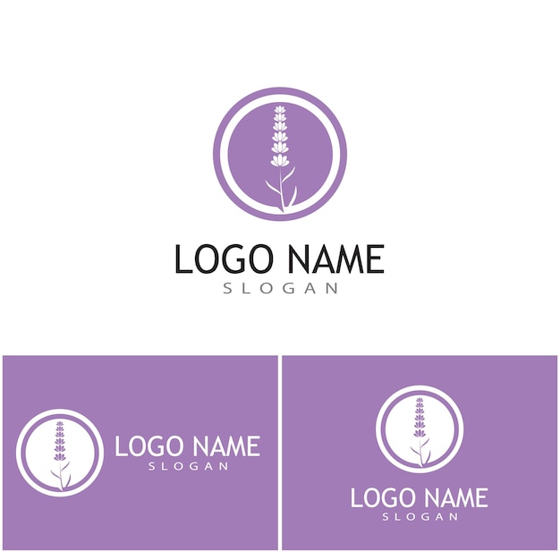 Lavendel Logo Template vector symbool natuur