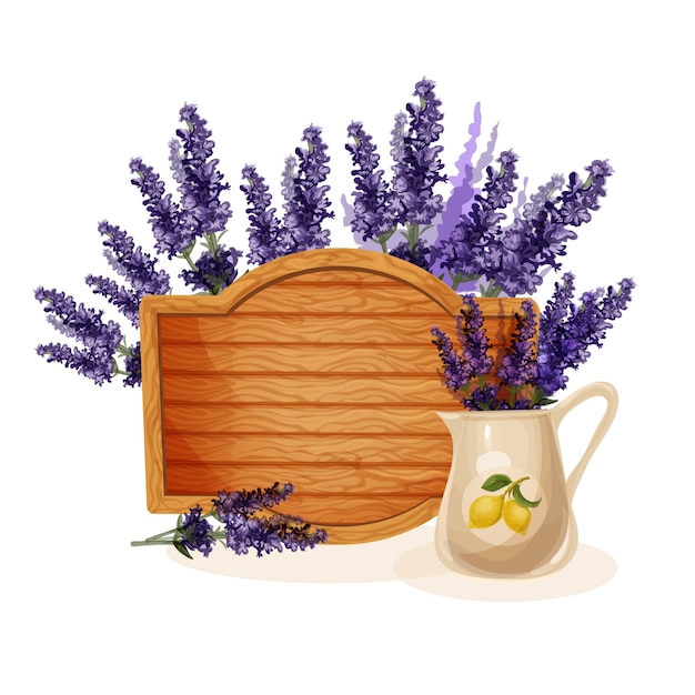 Lavender background in provence style