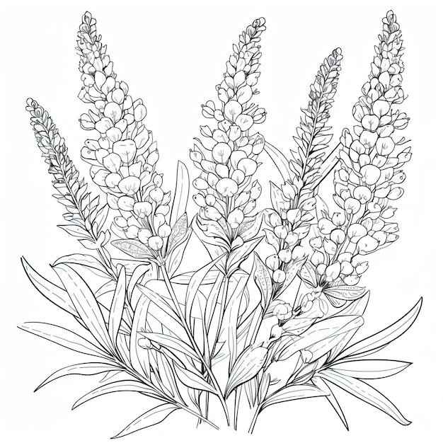 Lavender coloring book