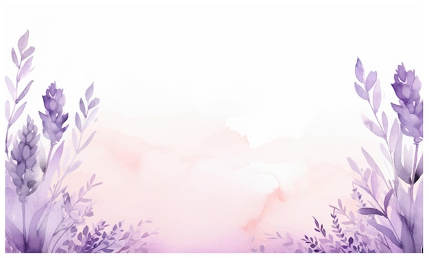 Vector lavender flowers background