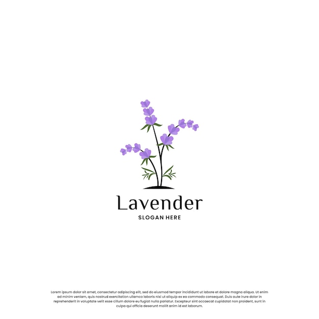 Lavender logo design for your business