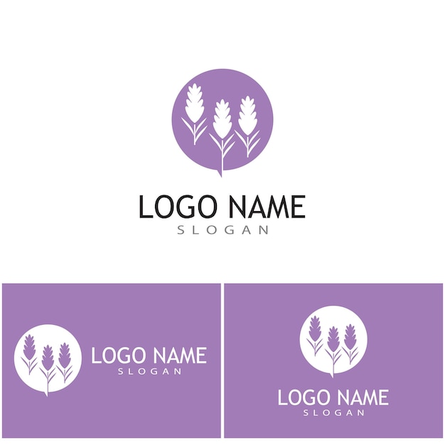 Vector lavender logo template vector symbol nature