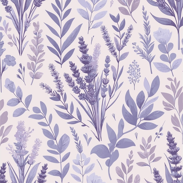 Vector lavender pattern design for professionals