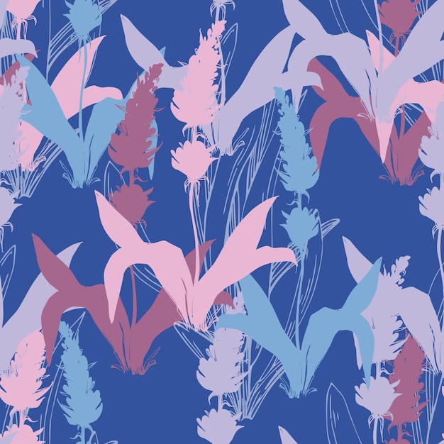 Lavender seamless pattern