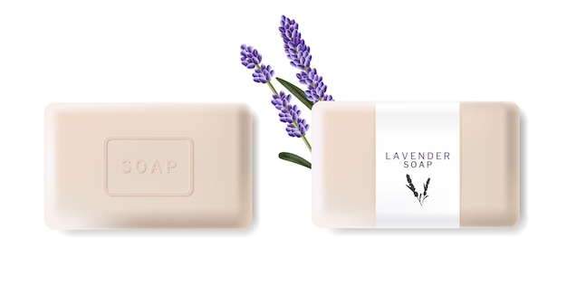 Lavender soap realistic