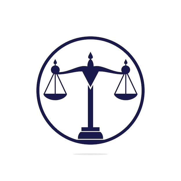 Vector law and attorney logo design