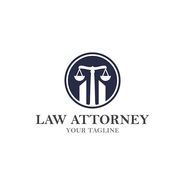 Law attorney logo