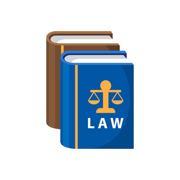 Vector law book icon illustration vector design