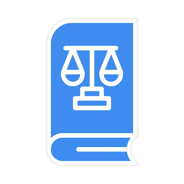 Vector law book icon vector image can be used for legal services