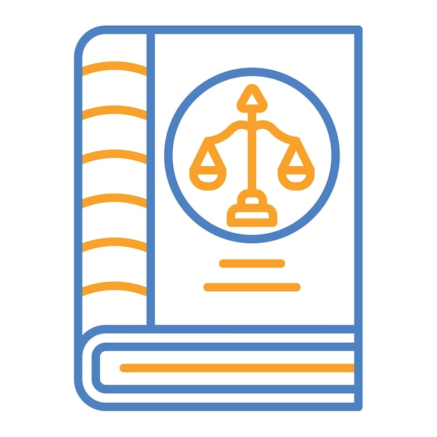 Vector law book icon