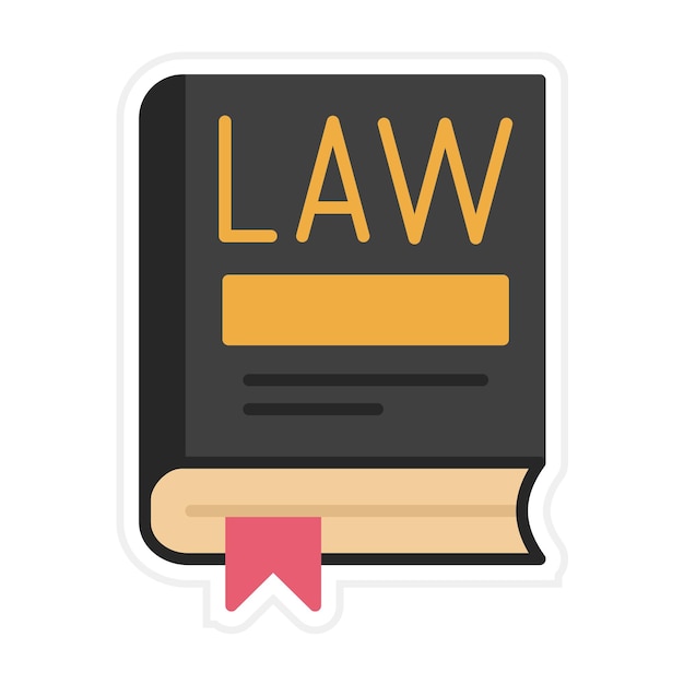 Law book vector icon can be used for police iconset