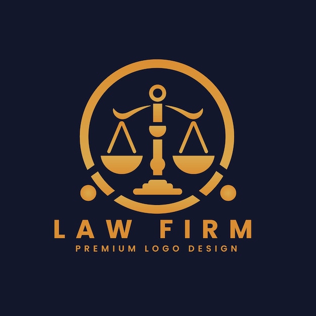 Law Farm And Law Agency Concept Logo Design Vector Template