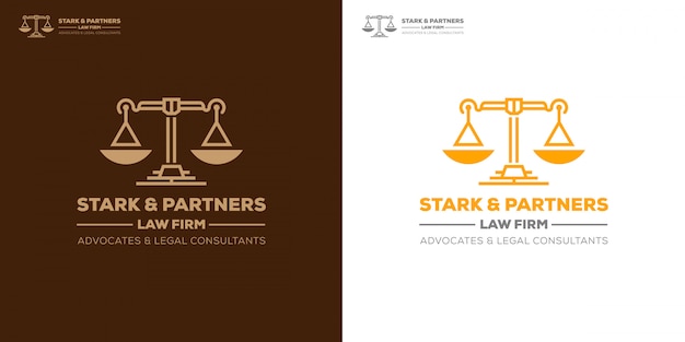 Law firm advocates legal consultant logo template