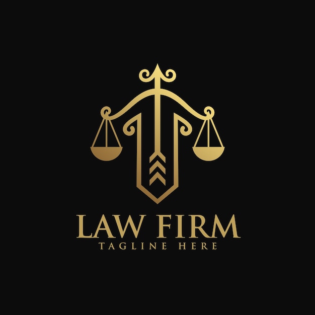 Law Firm Gold Premium Logo Template