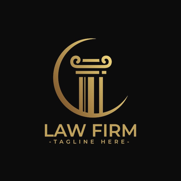 Law Firm Gold Premium Logo Template