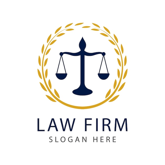 법률 사무소 변호사 서비스, 럭셔리 빈티지 크레스트 로고