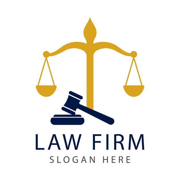 Law firm lawyer services, luxury vintage crest logo