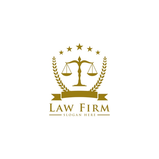 law firm, lawyer services, luxury vintage crest logo