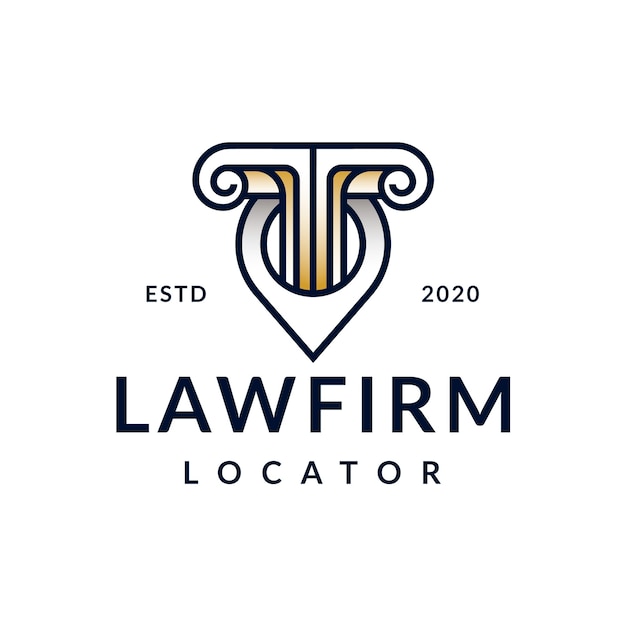 Law firm locator logo design