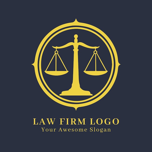 law firm logo concept for company and branding