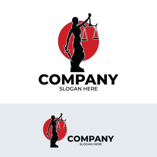 Law firm logo design illustration