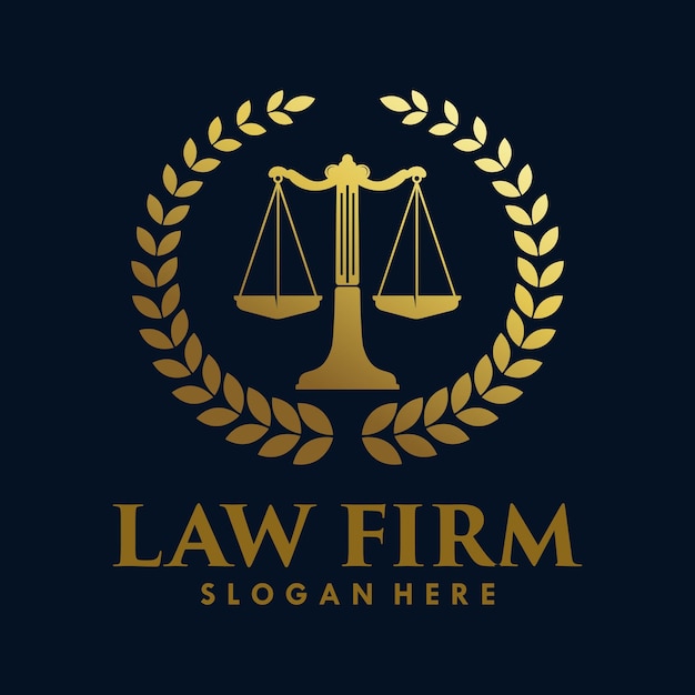 Vector law firm logo design inspiration vector illustration