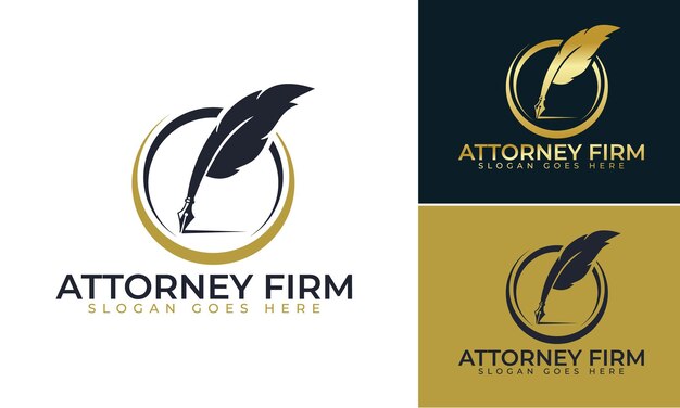 Law firm logo design Lawyer logo vector template