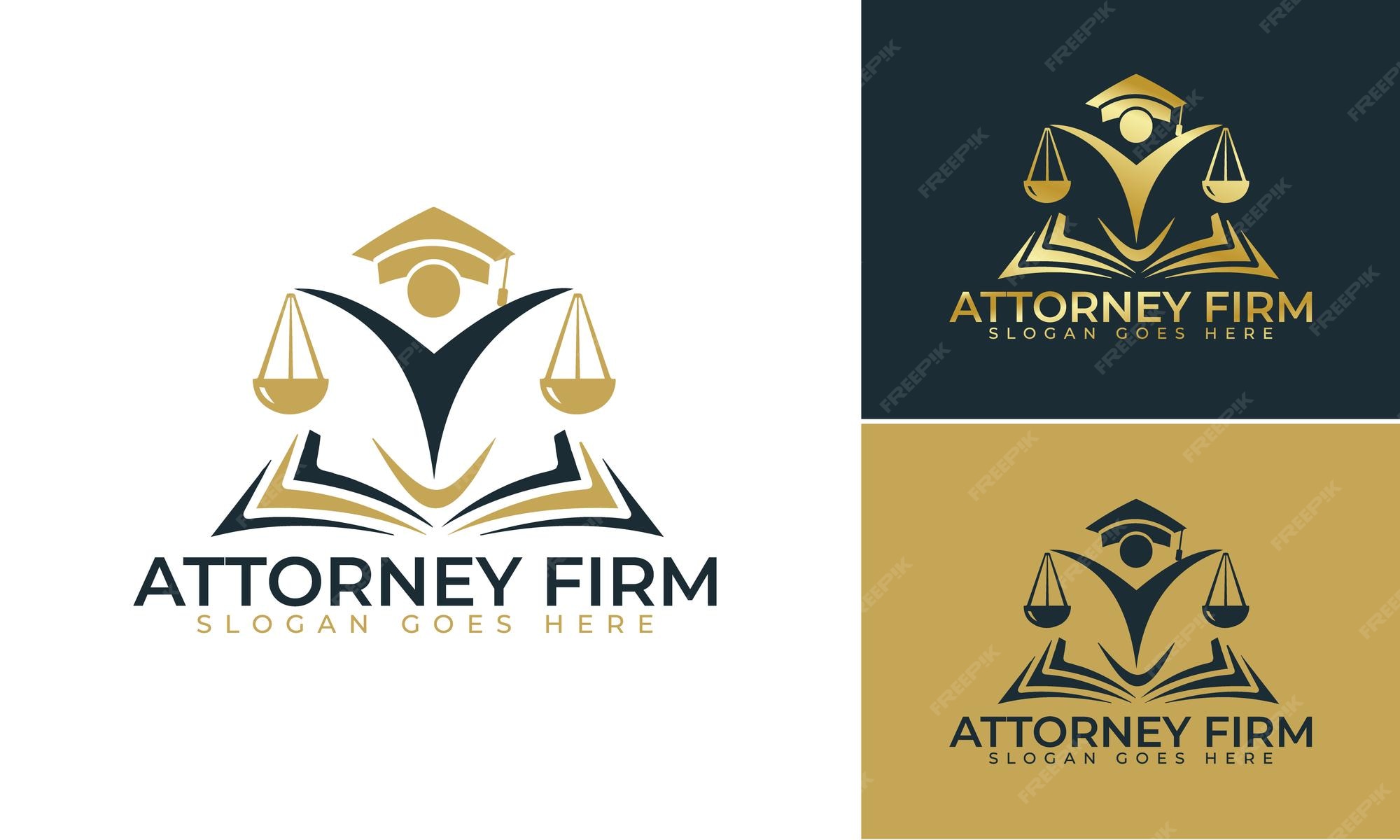 Premium Vector | Law firm logo design lawyer logo vector template