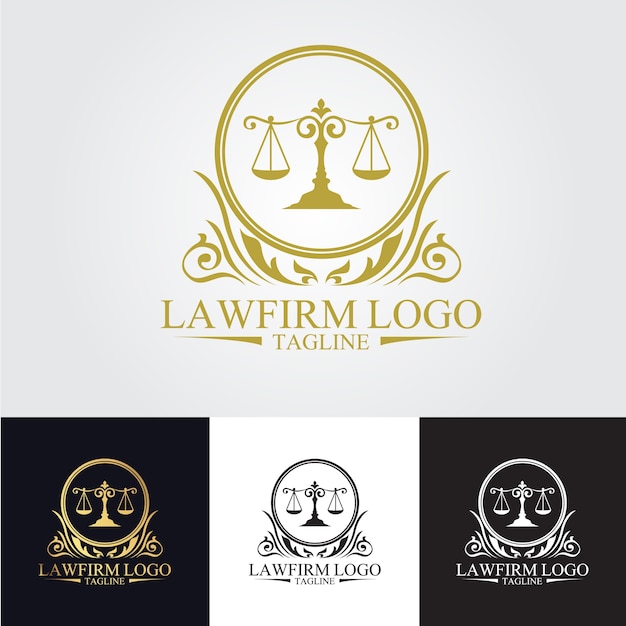 Vector law firm logo template