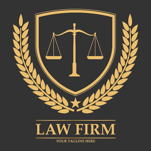 Vector law firm logo template