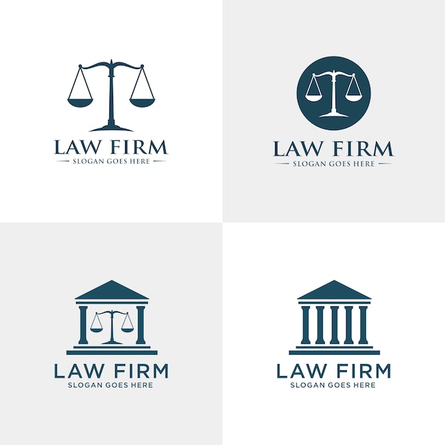 Vector law firm logo template