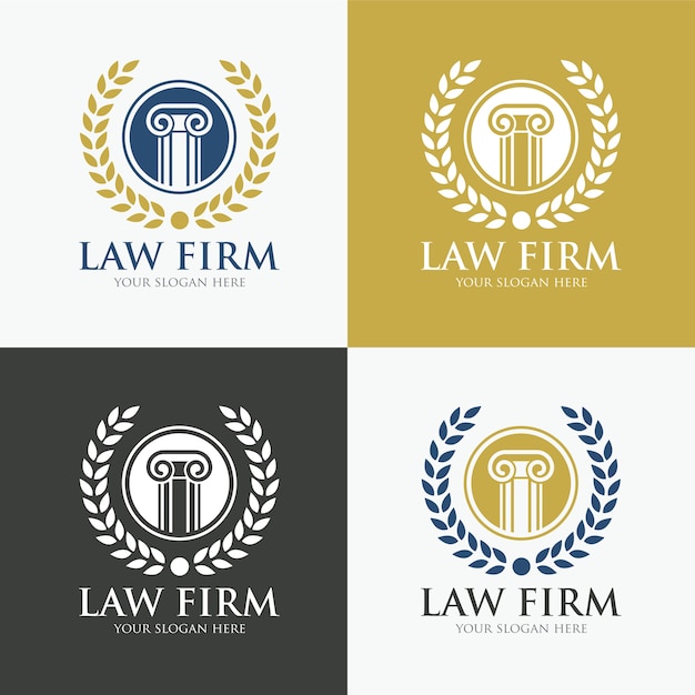 Vector law firm logo template