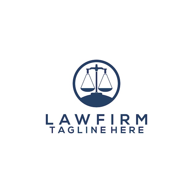 Law firm logo vector concept