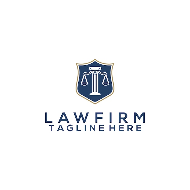 Law firm logo vector concept