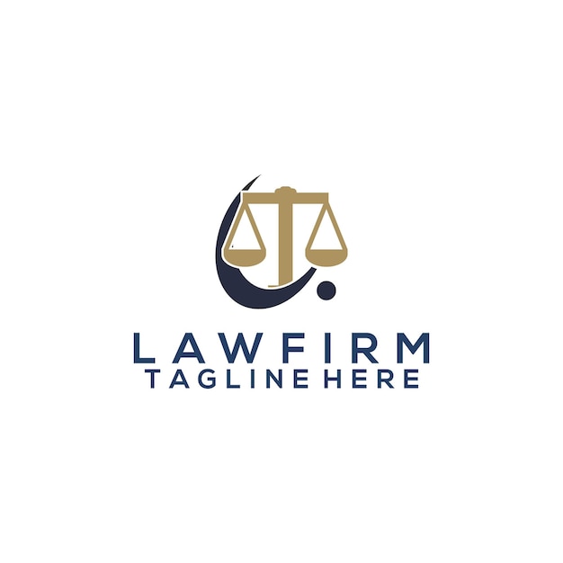 Law firm logo vector concept