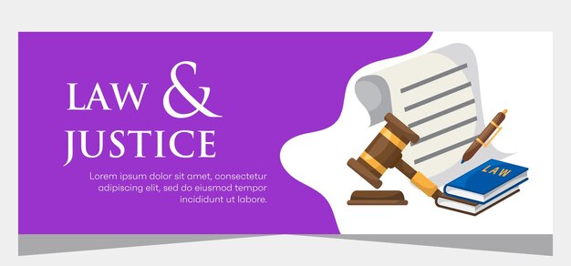 Law firm template banner design premium banner template