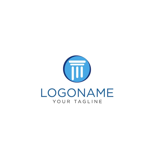 Legge flat vector logo design logo aziendale e di branding