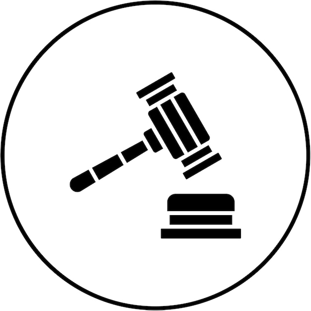 Vector law icon