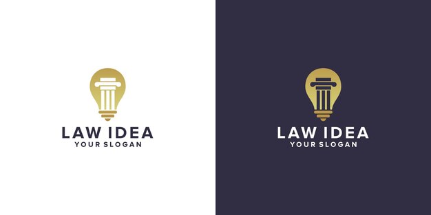 Law idea logo design