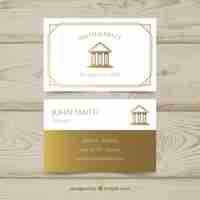 Vector law and justice business card templateq