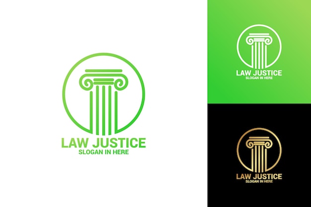 Progettazione del modello di logo della giustizia legale