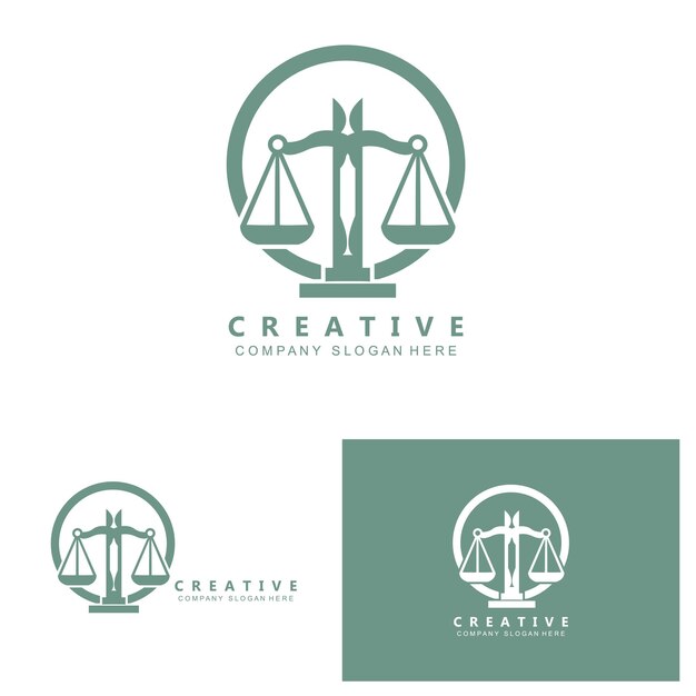 Law Logo Scales Justice Vector Design For Pawnshop Brands Law Attorney Financial Institutions