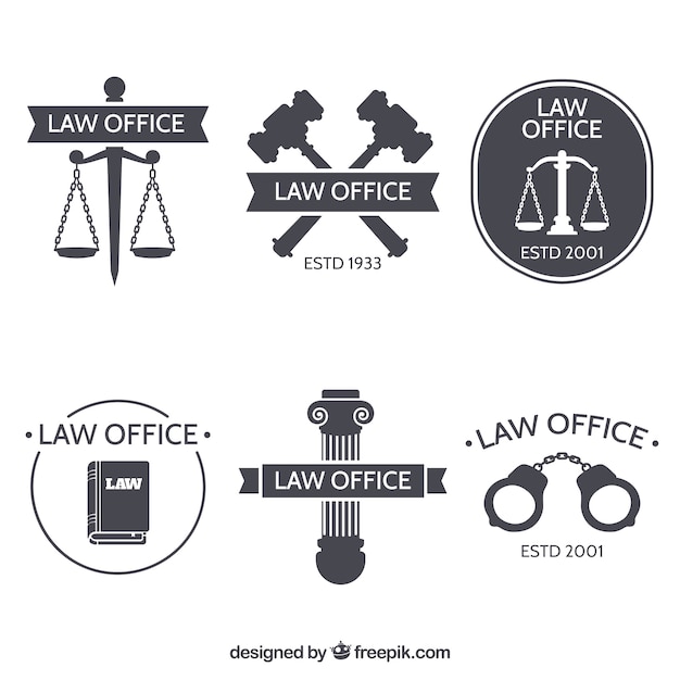 Law logotype  set