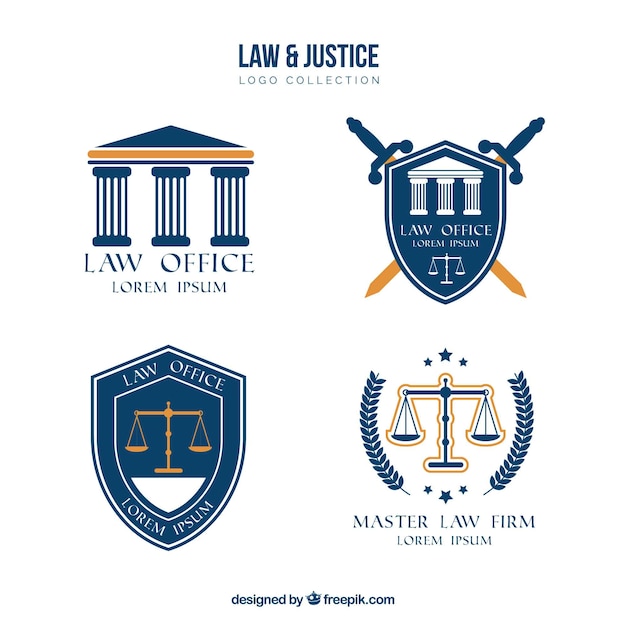 Law logotype  set