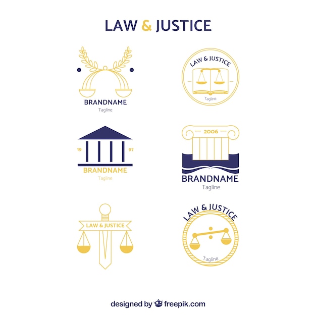 Law logotype  set