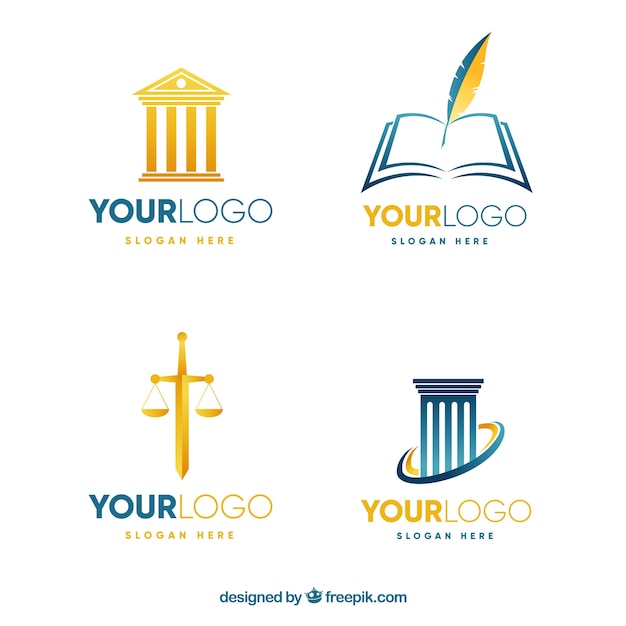 Law logotype  set