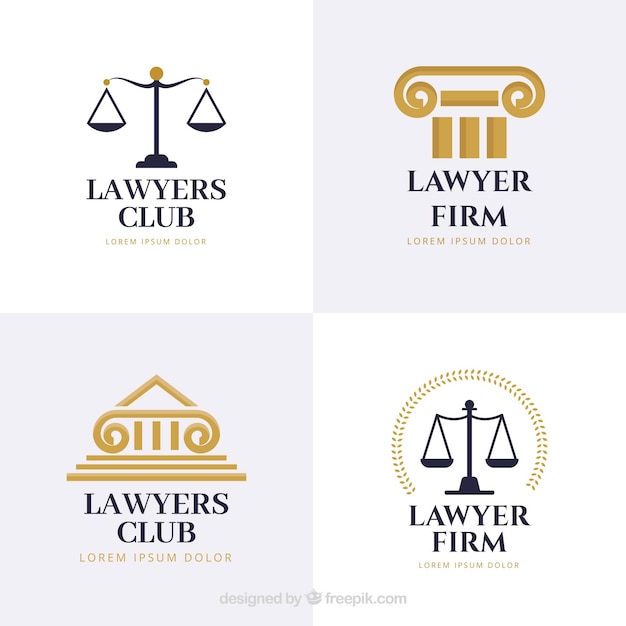 Law logotype  set