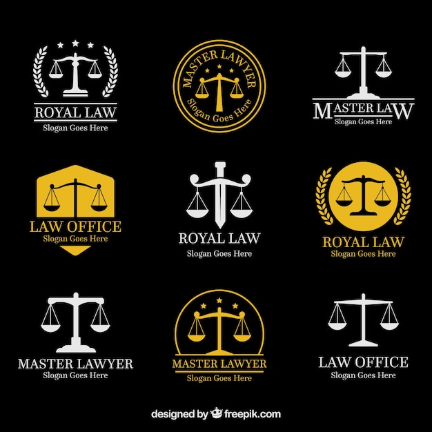 Law logotype  set