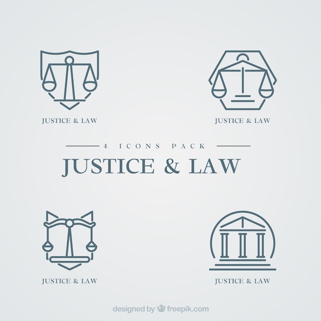 Law logotype  set